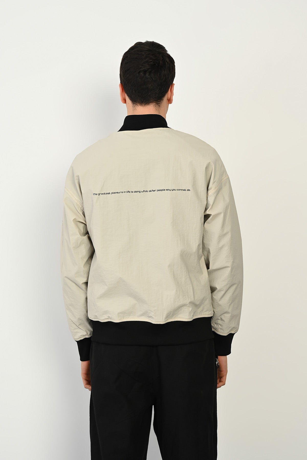 ROCQERX Lined Parachute Jacket with Zipper Sleeve Detail