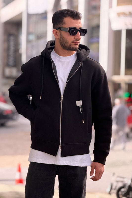 Unisex Heavyweight Zip-Up Hoodie – Oversized Streetwear Full Zip Hoodie X-4004