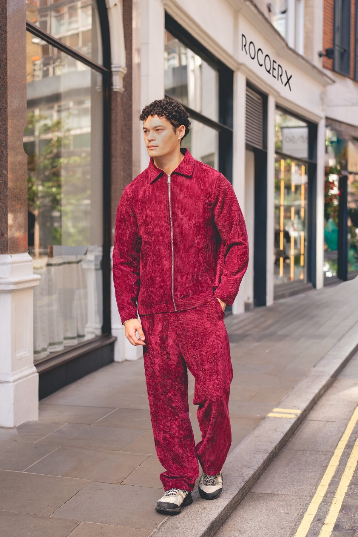 Unisex Velour Tracksuit – Zip Jacket & Trousers Set – X-3002