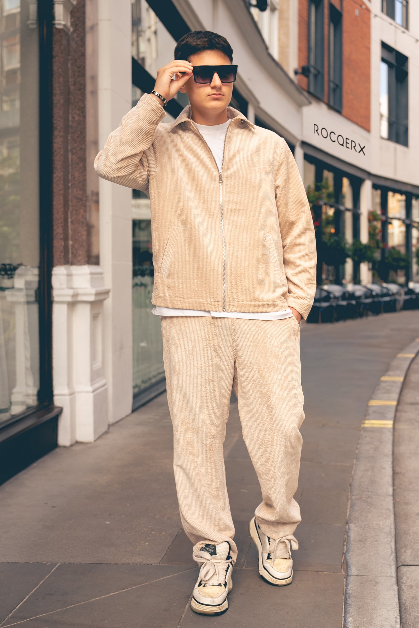 Unisex Velour Tracksuit – Zip Jacket & Trousers Set – X-3002