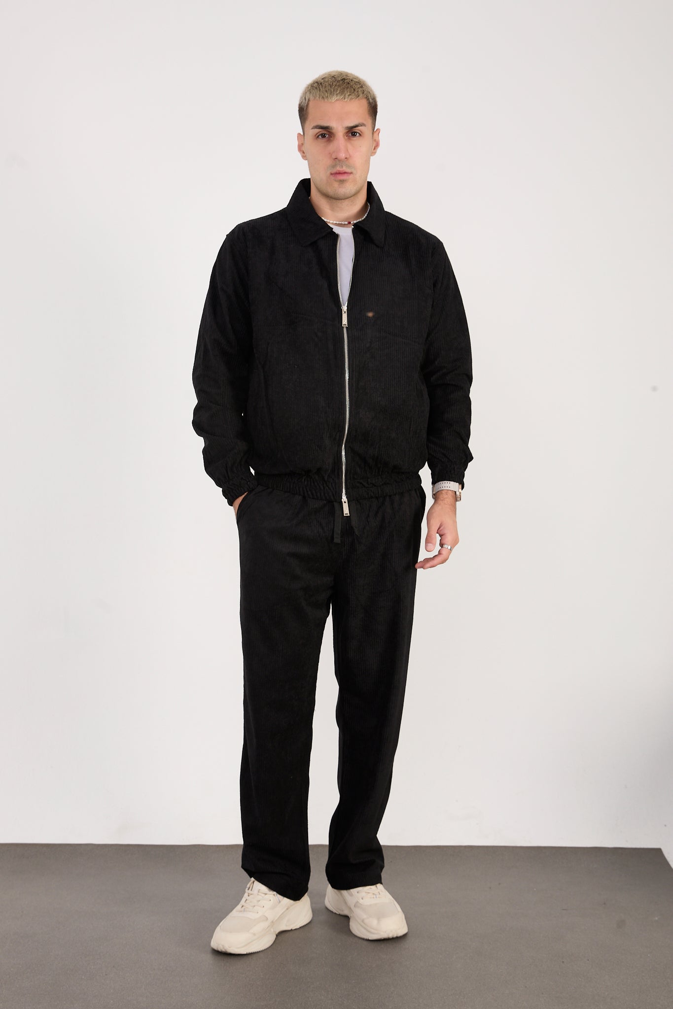 Men's Velour Set – Zip Jacket & Matching Pants – X-2037