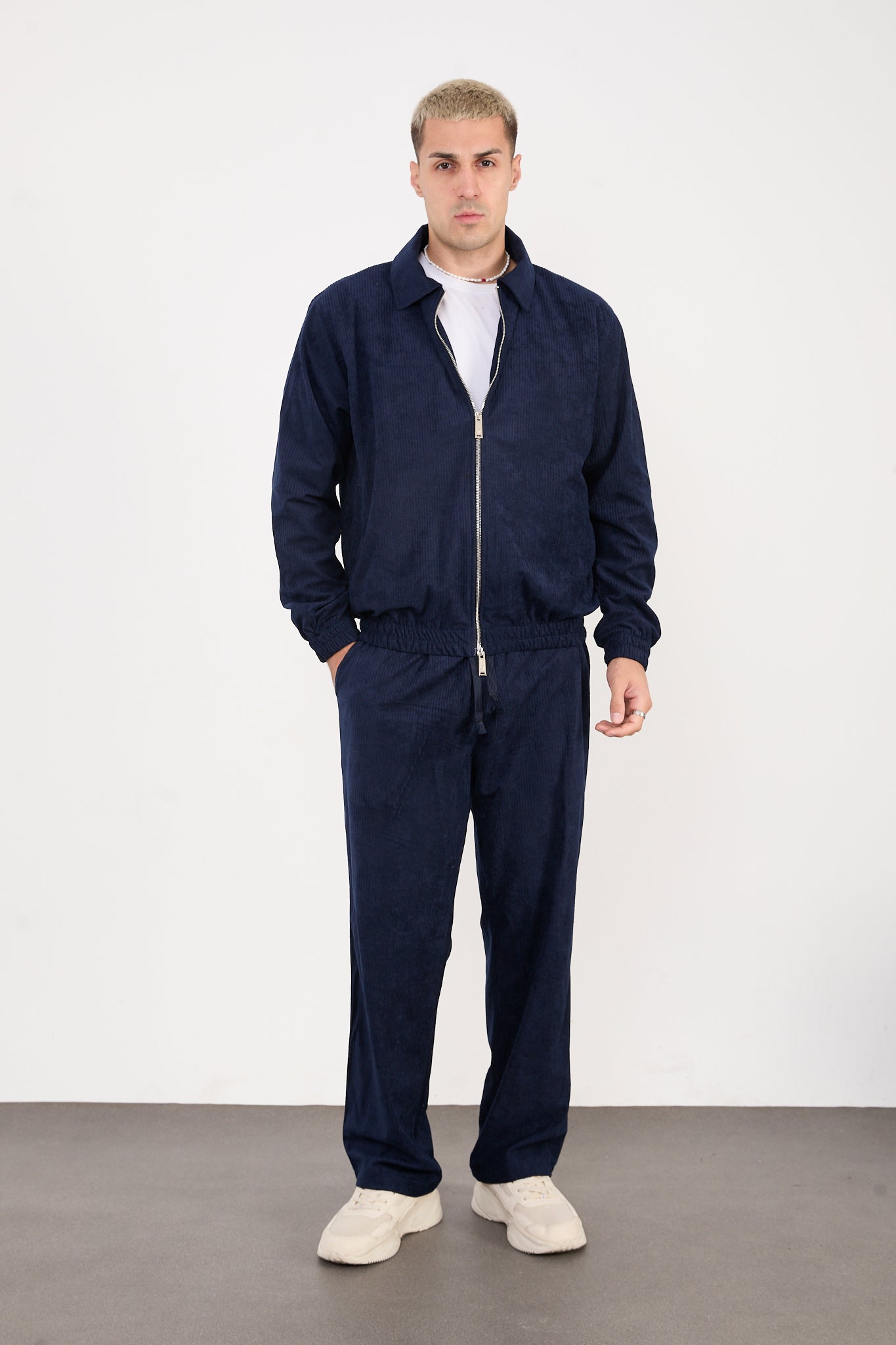 Men's Velour Set – Zip Jacket & Matching Pants – X-2037