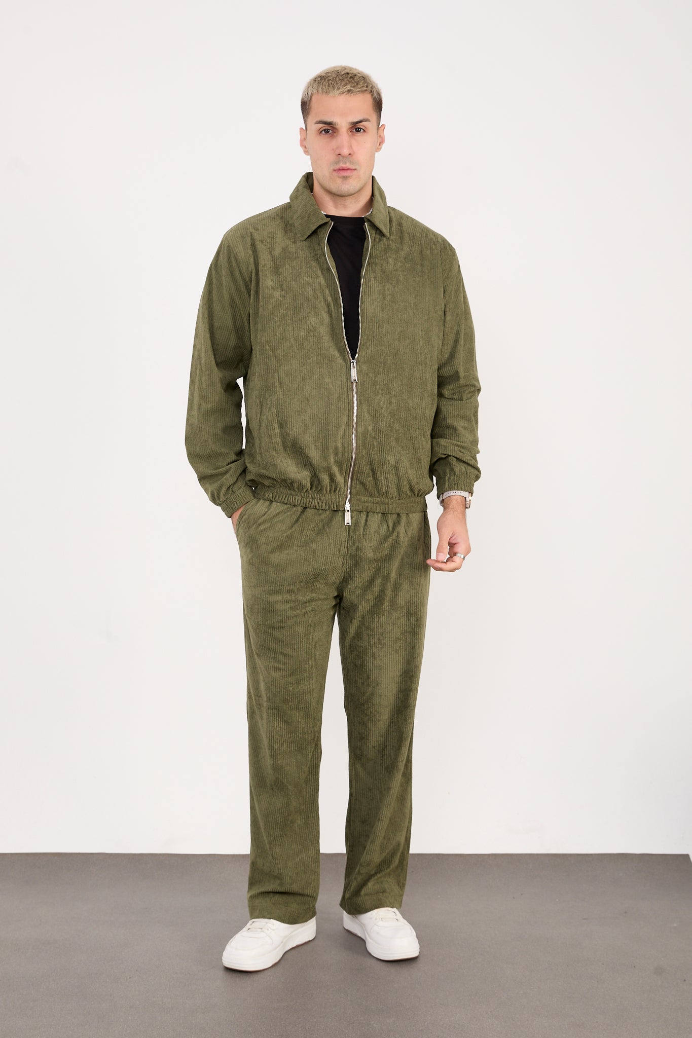 Men's Velour Set – Zip Jacket & Matching Pants – X-2037