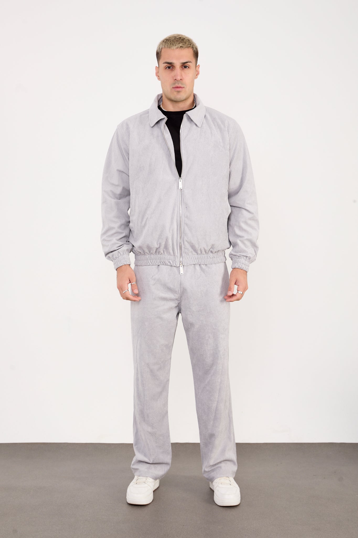 Men's Velour Set – Zip Jacket & Matching Pants – X-2037