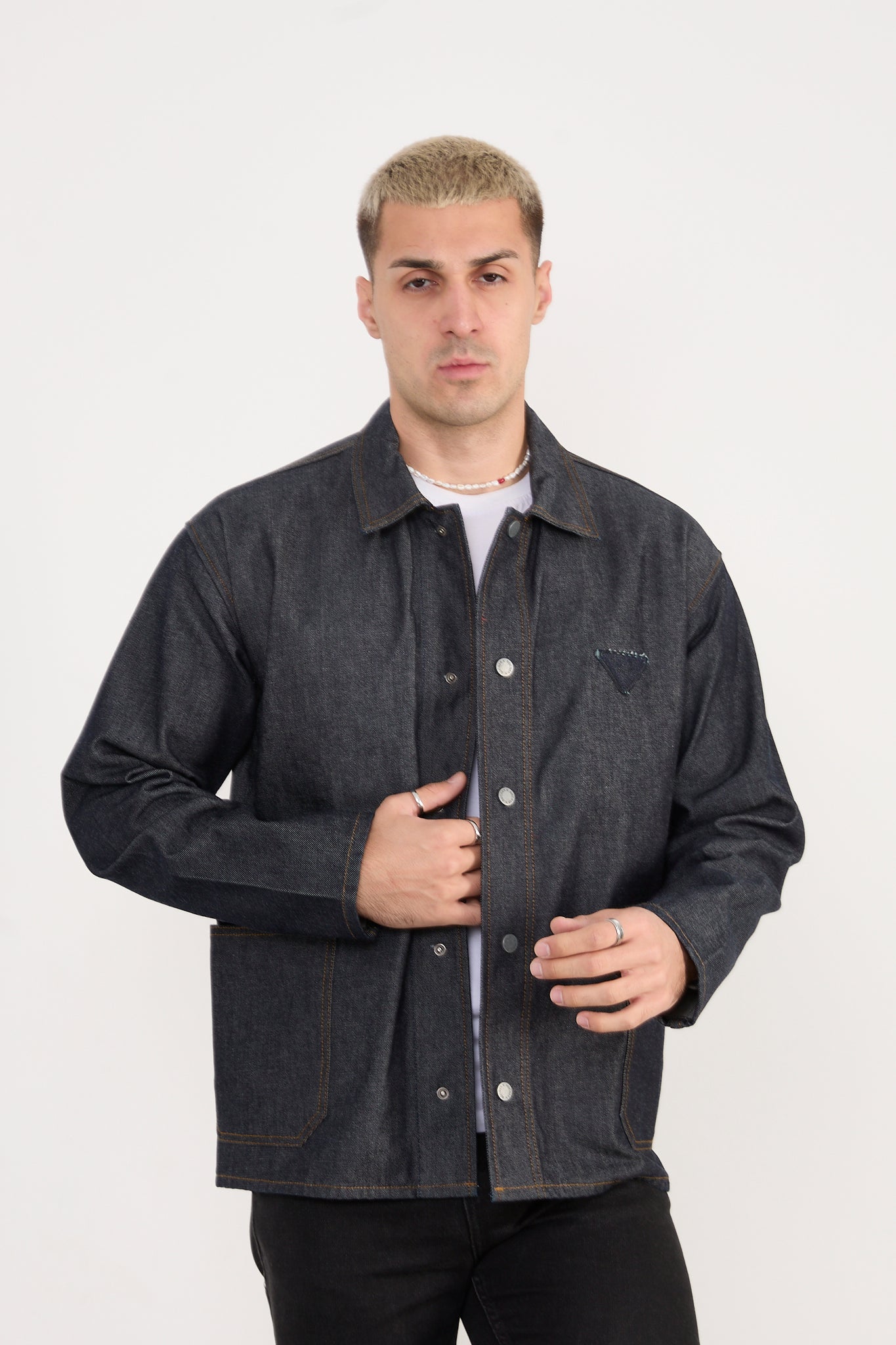 Men’s Denim Jacket – Button Closure, Casual Style X-2031