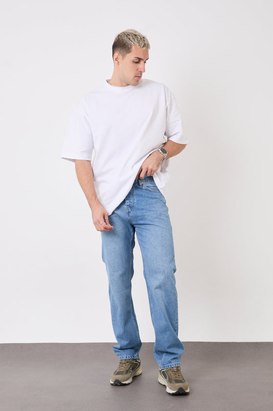 Men’s Light Blue Baggy Fit Jeans – T-2608