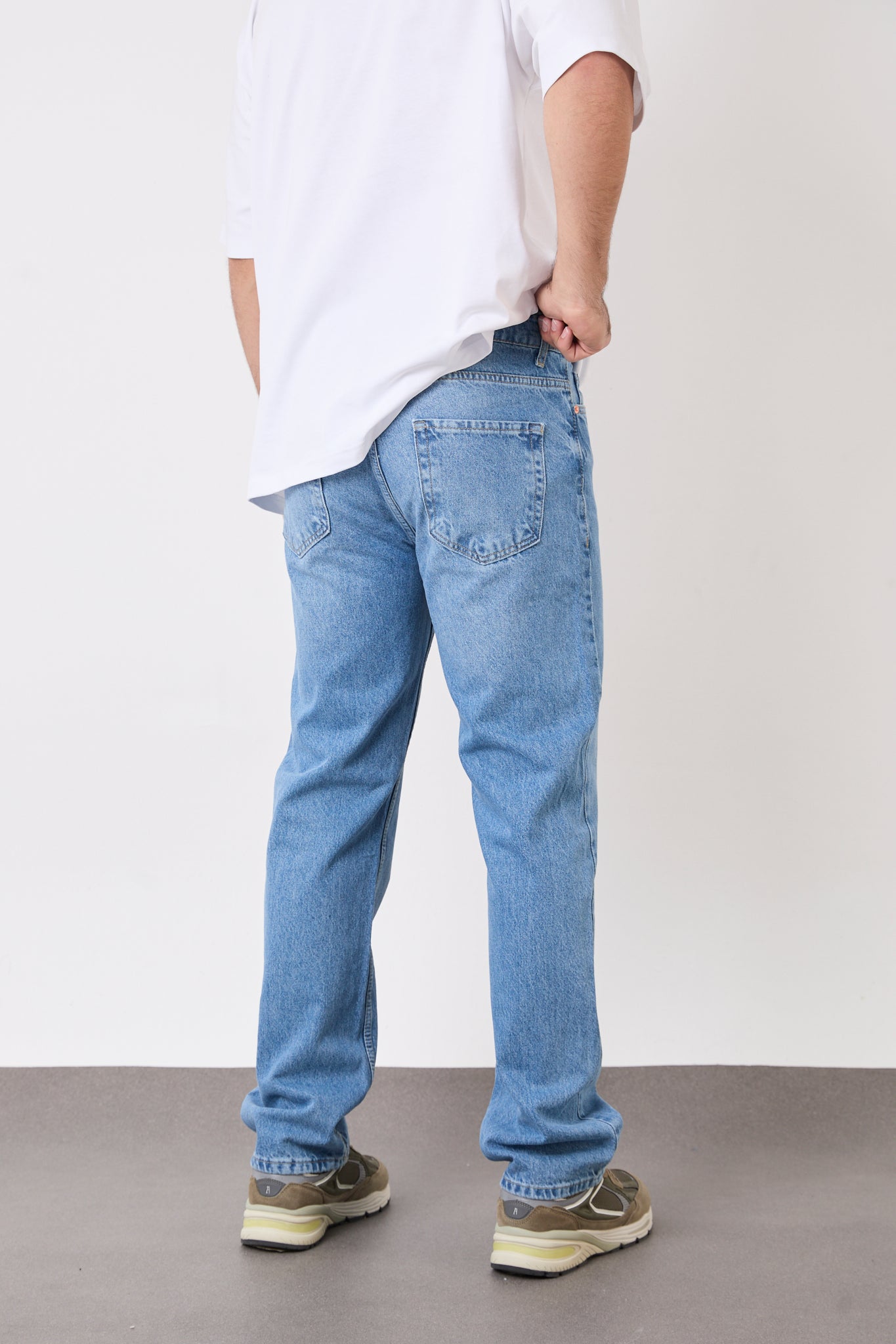 Men’s Light Blue Baggy Fit Jeans – T-2608