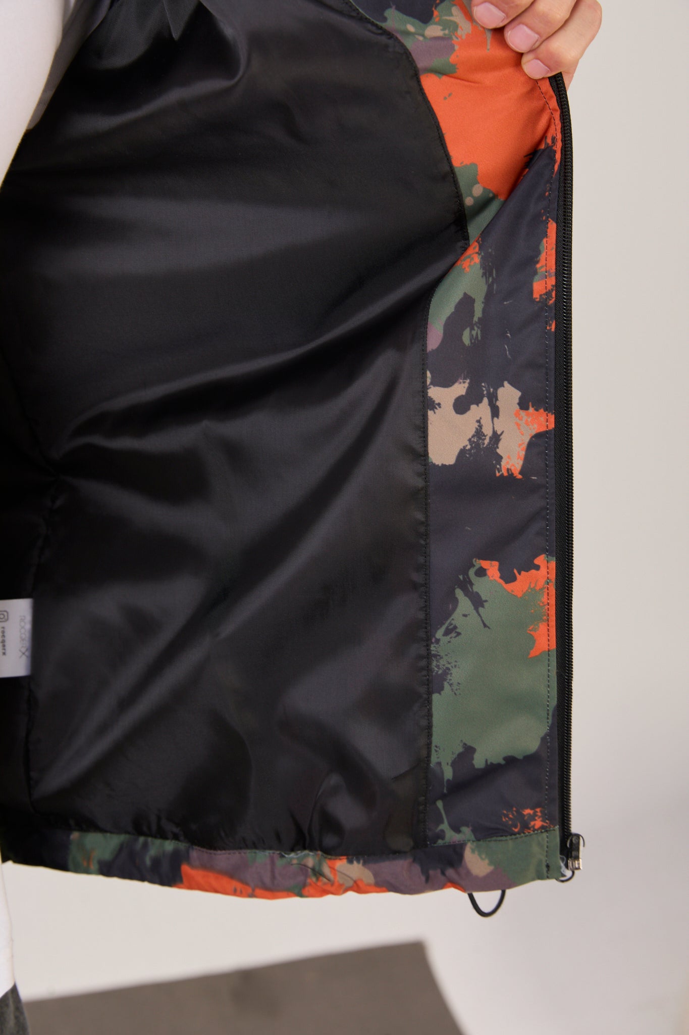 Unisex Camouflage Print Lightweight Hooded Rain Jacket-R-2442