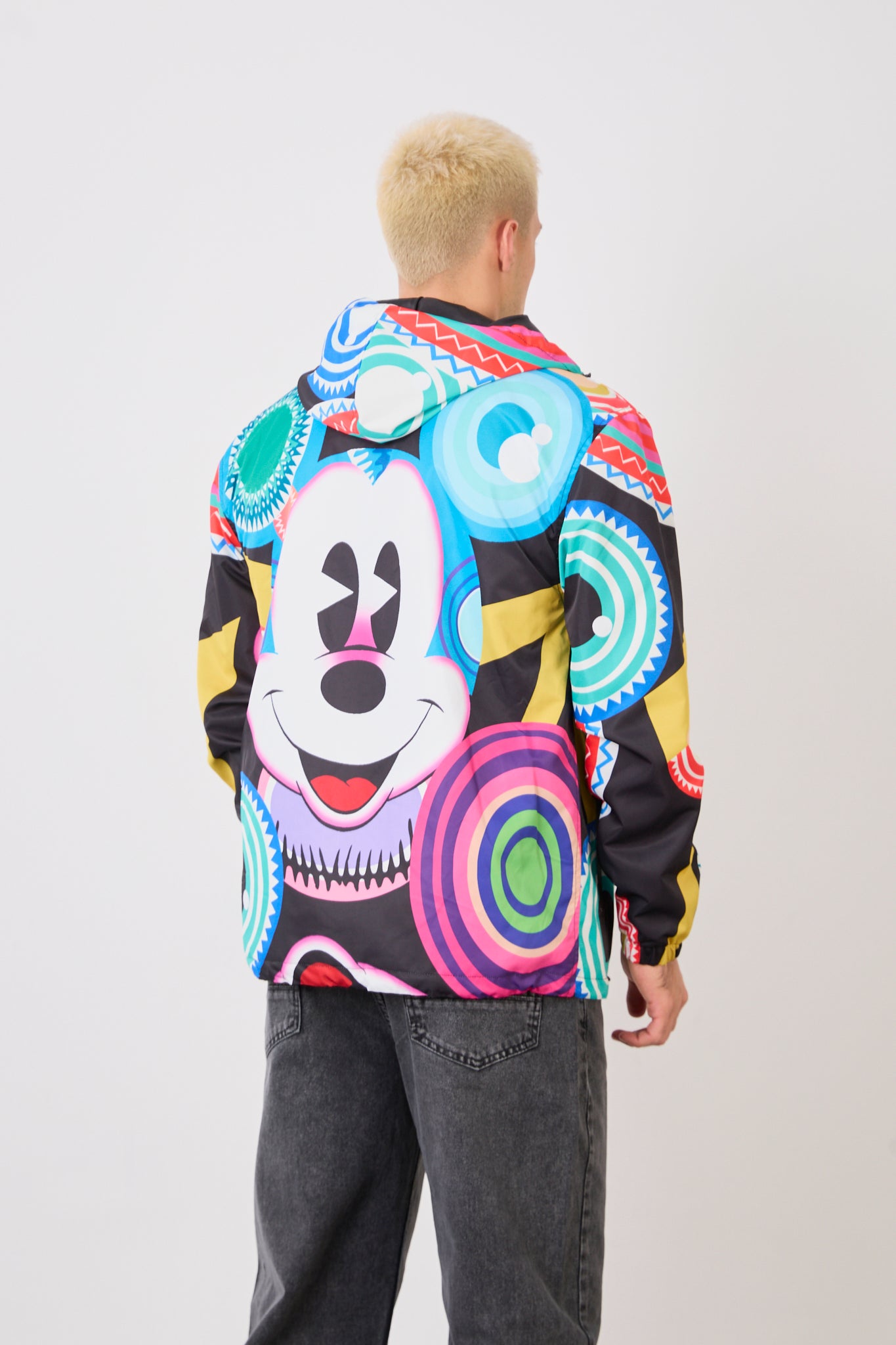 Unisex Graphic Print Hooded Rain Jacket – Bold Street Art Design-R-2270