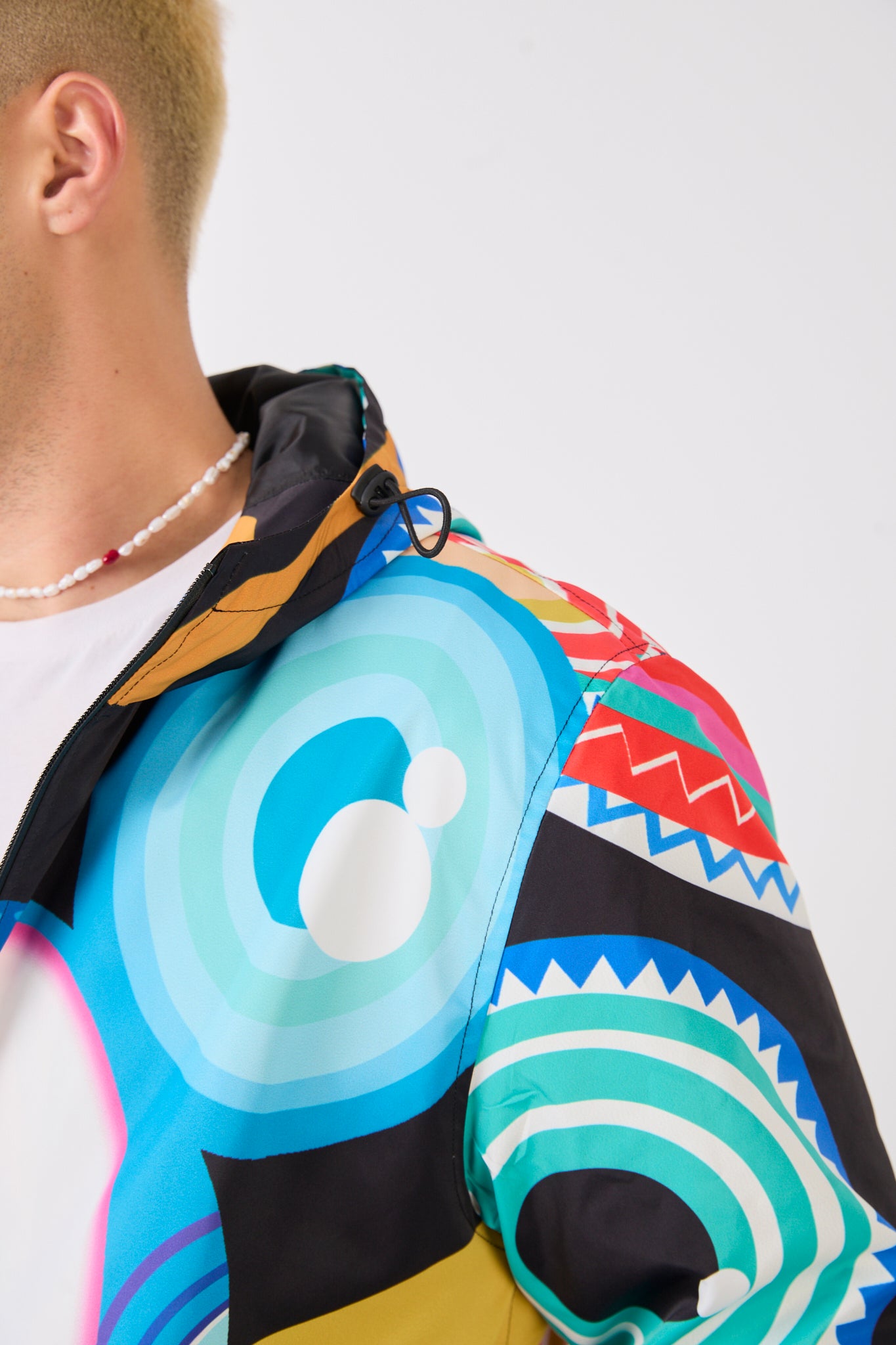 Unisex Graphic Print Hooded Rain Jacket – Bold Street Art Design-R-2270