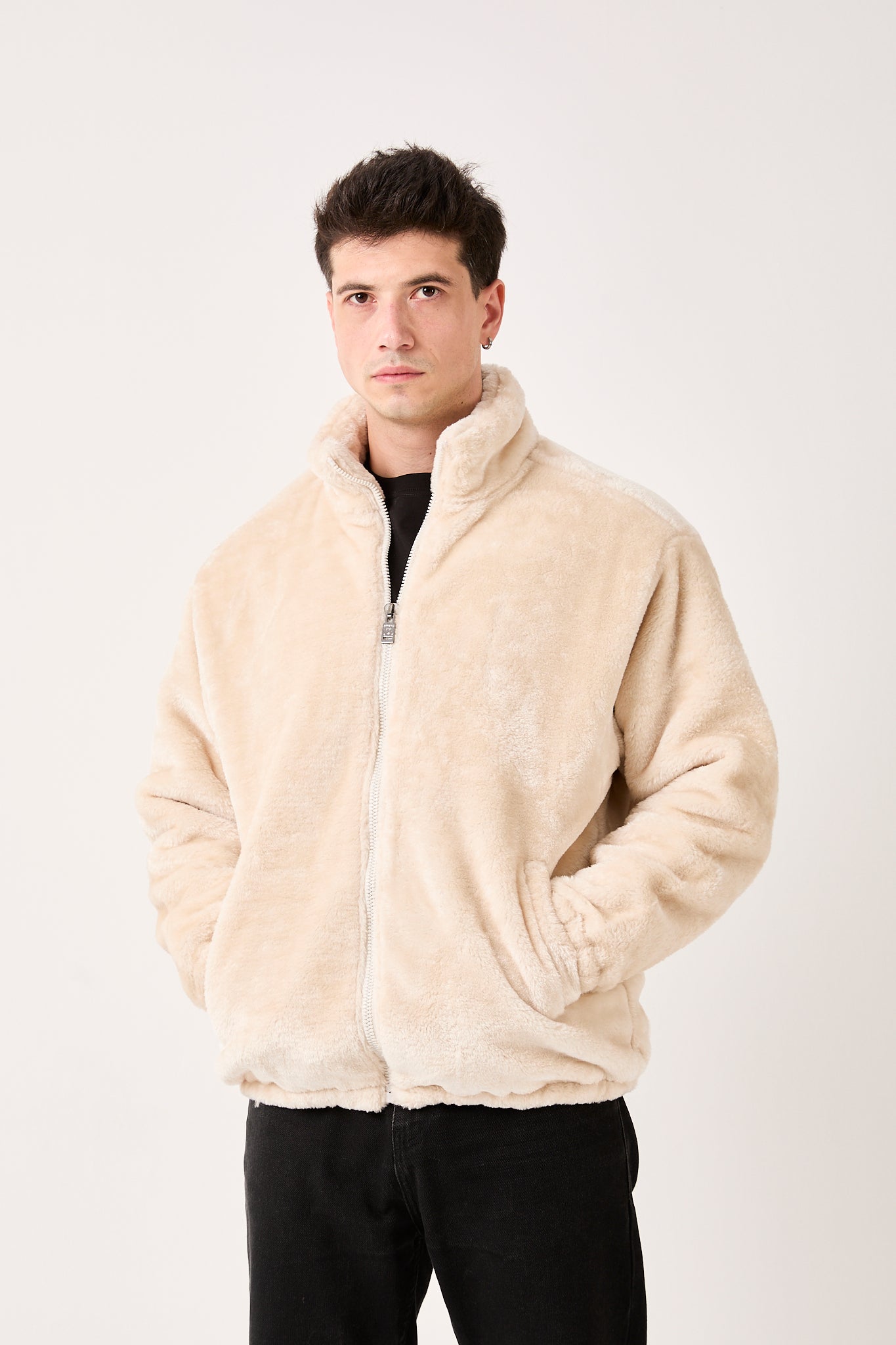 Plush Zip-Up Jacket X-5811