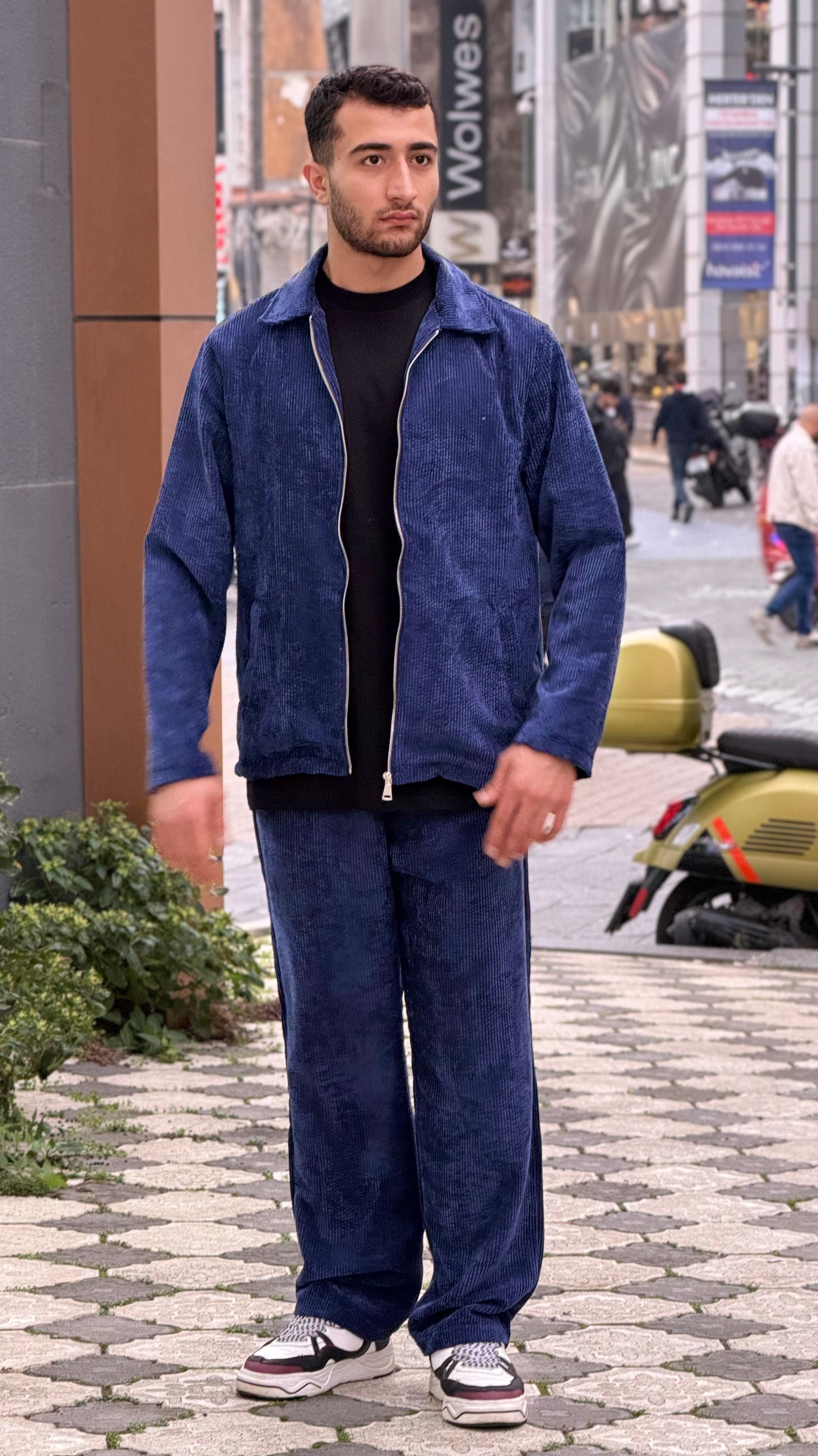 Unisex Velour Tracksuit – Zip Jacket & Trousers Set – X-3002