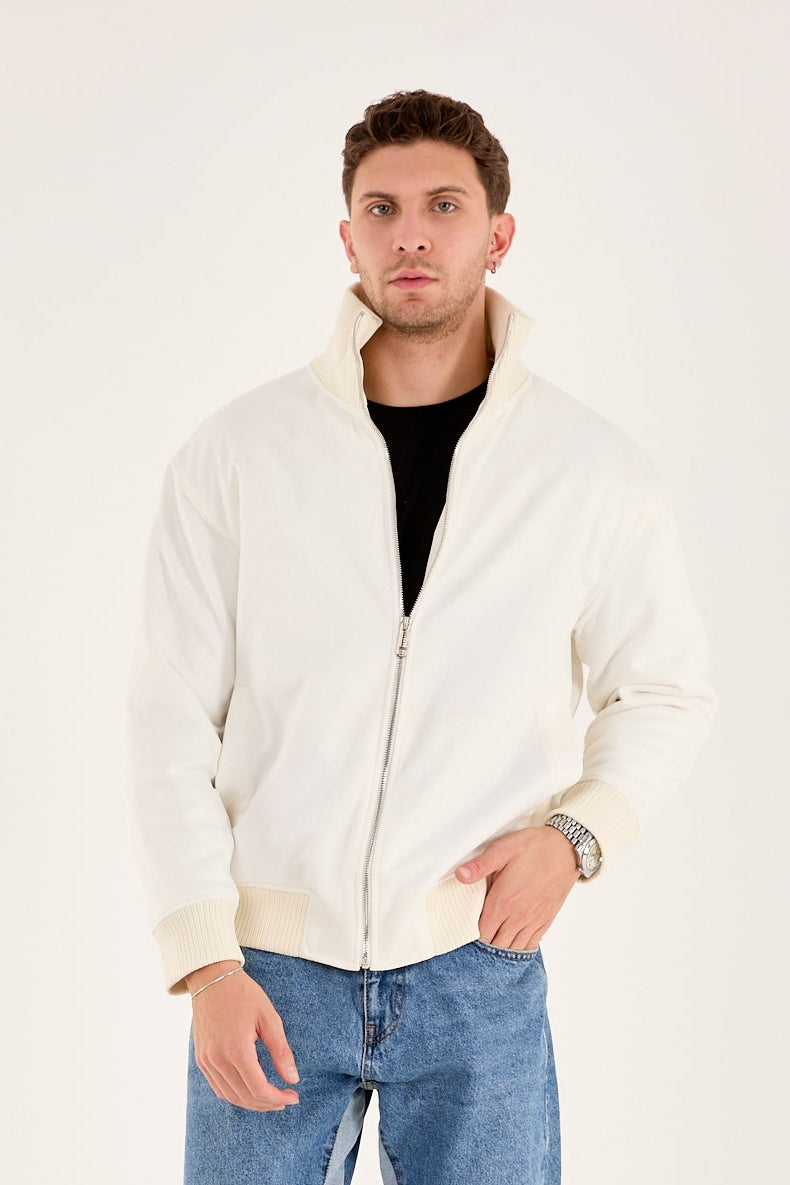 Men’s Soft Suede Zip-Up Bomber Jacket – X2021