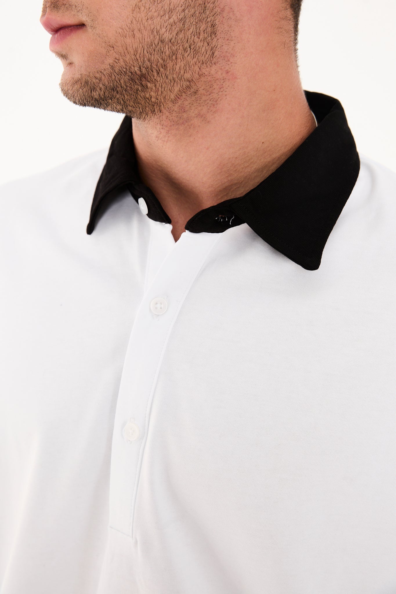Embroidered Half Placket T-Shirt R-5858