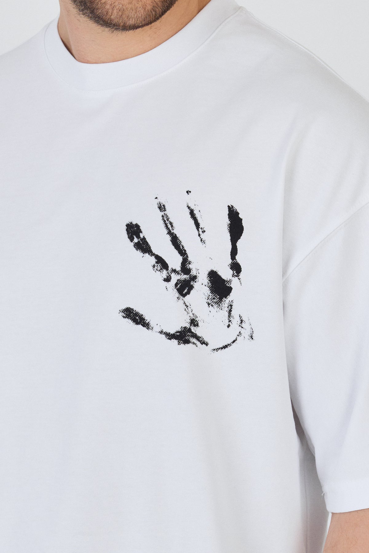 Front & Back Print Detail T-Shirt R-5863