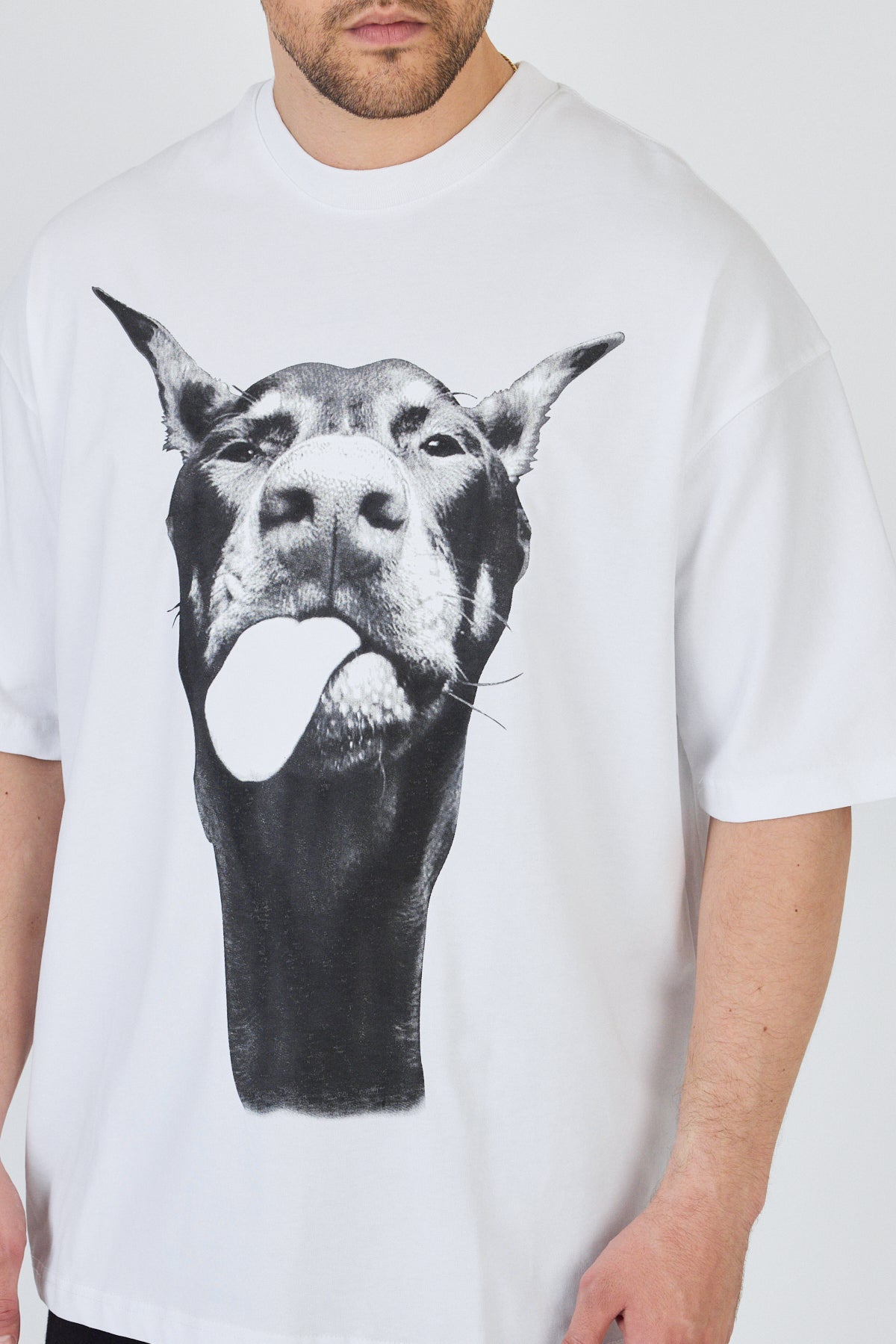 Dog Print Suprem T-Shirt R-5861