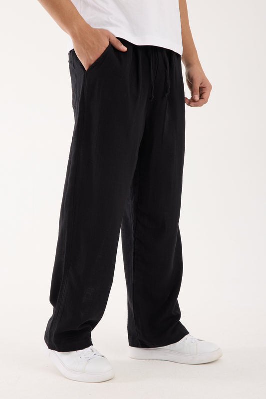 R-4437 Elastic Waist Muslin Pants – 100% Cotton Muslin