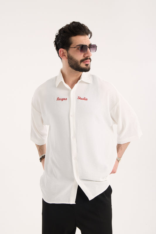 Oversized Aerobin Shirt with Embroidery X-0018