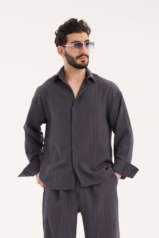 Long Sleeve Shirt – Polyester Viscose Blend X-3009-1