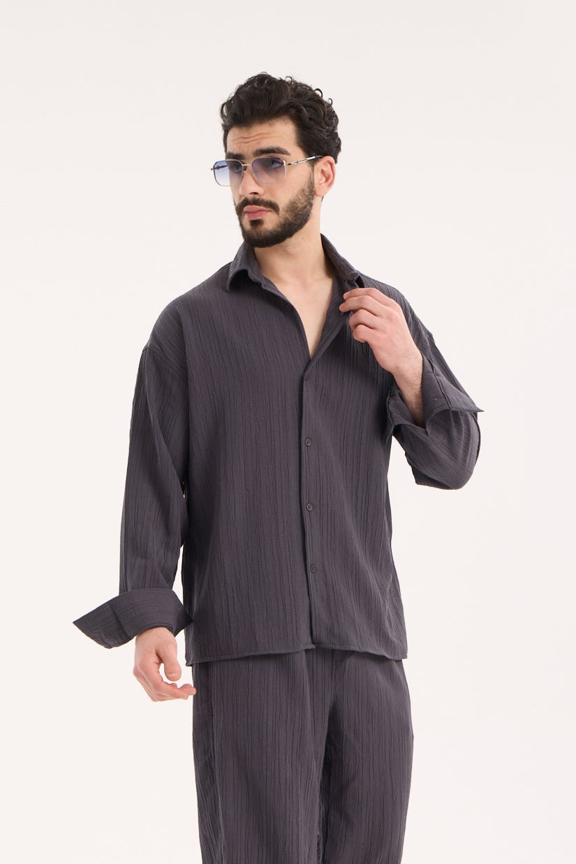 Long Sleeve Shirt – Polyester Viscose Blend X-3009-1
