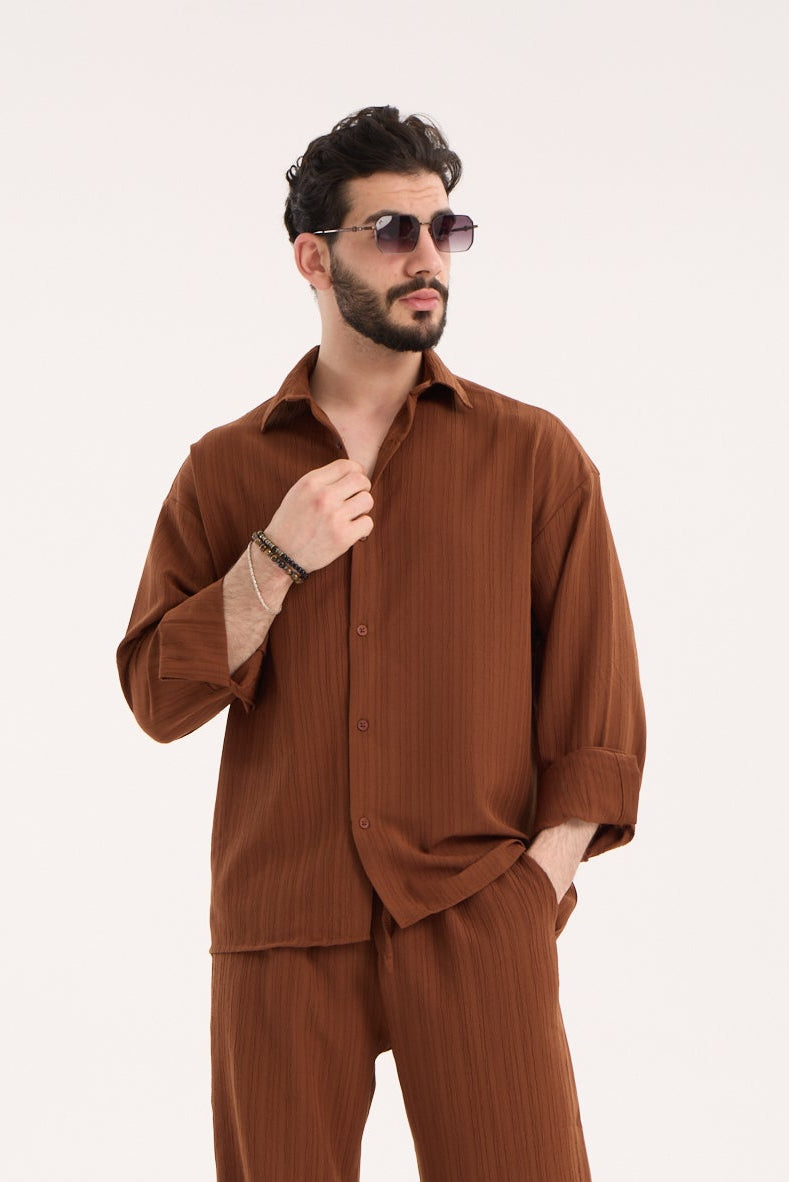 Long Sleeve Shirt – Polyester Viscose Blend X-3009-1