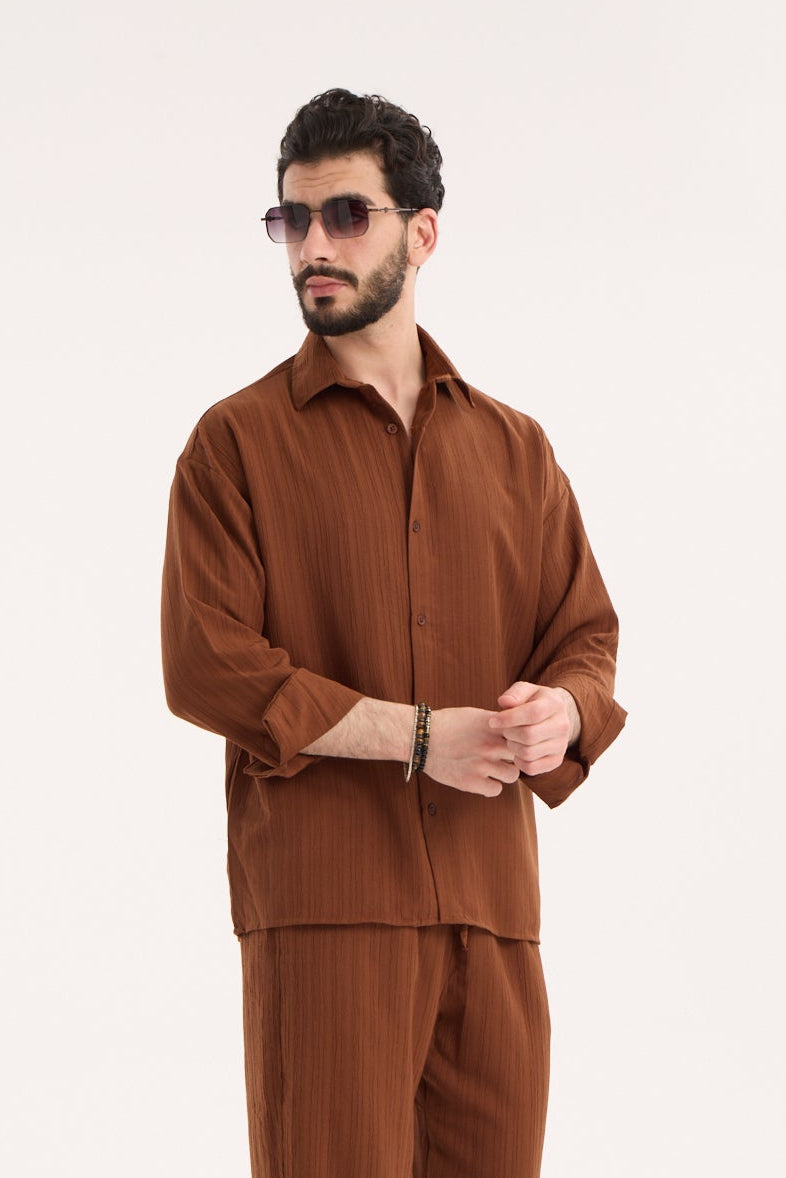 Long Sleeve Shirt – Polyester Viscose Blend X-3009-1
