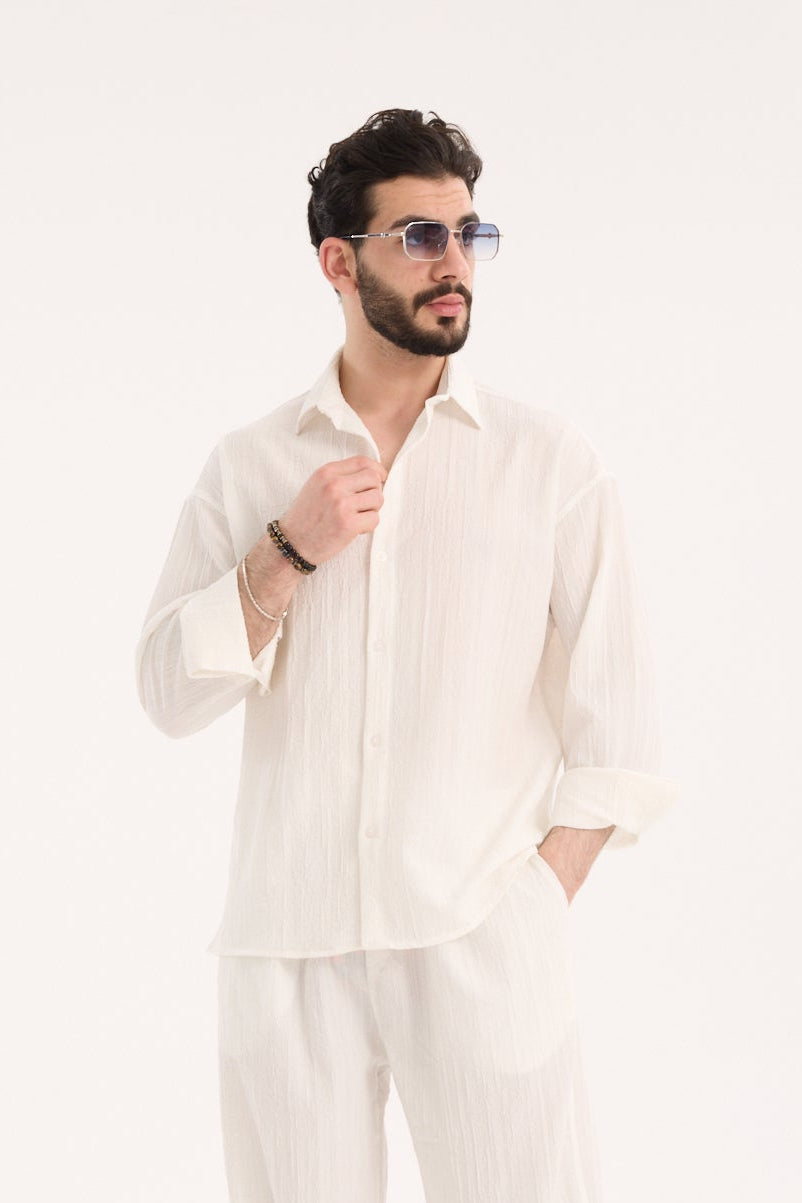Long Sleeve Shirt – Polyester Viscose Blend X-3009-1