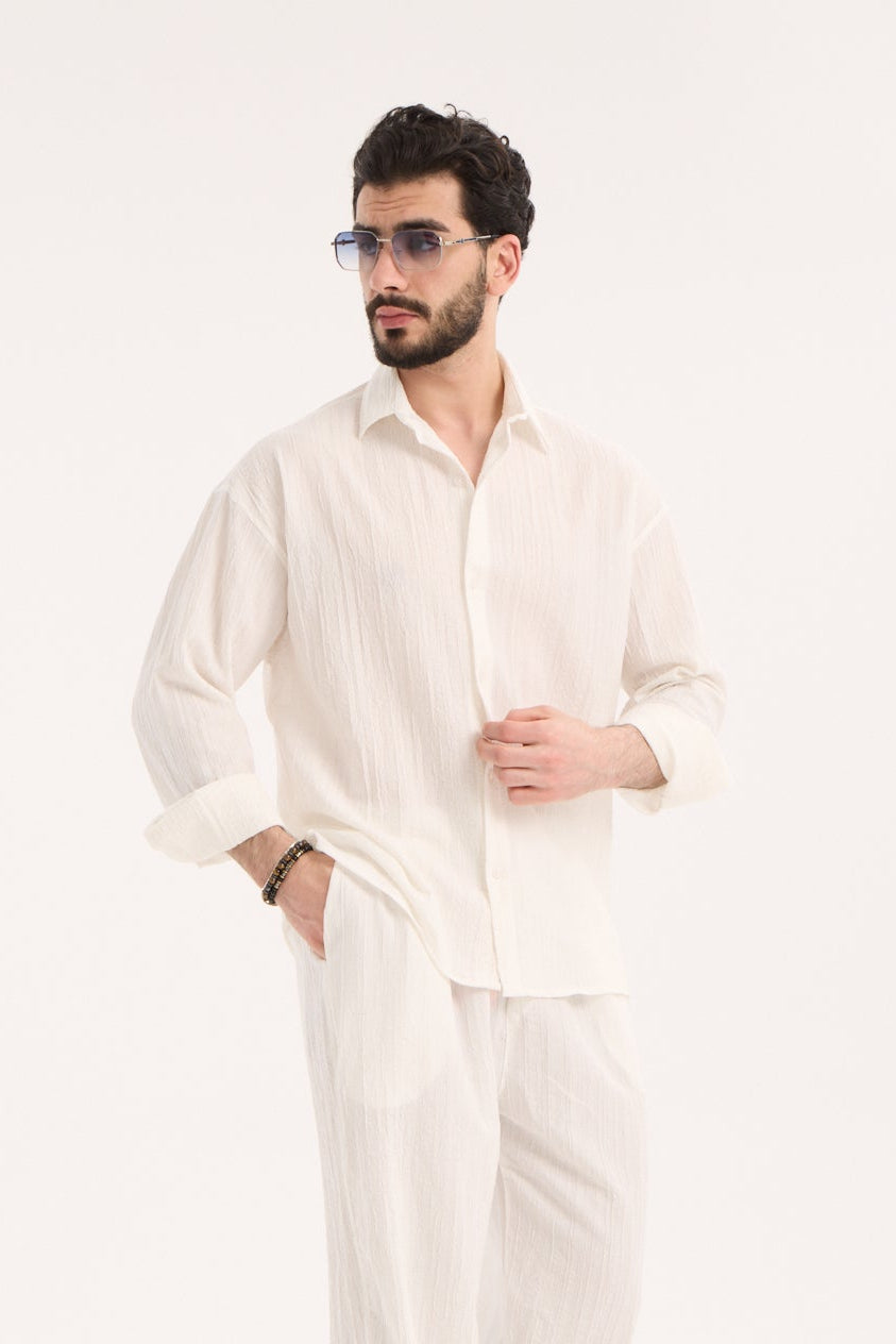 Long Sleeve Shirt – Polyester Viscose Blend X-3009-1