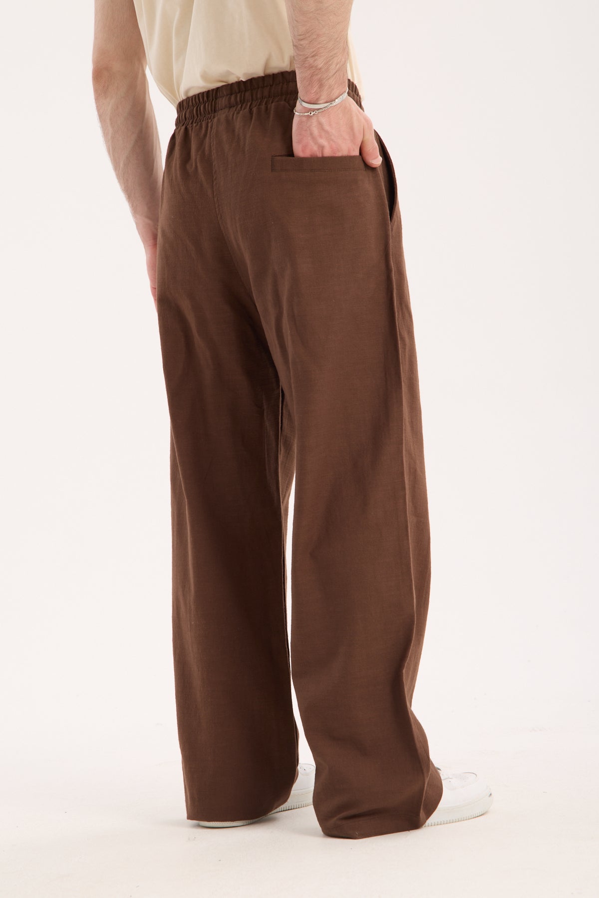 Linen Baggy Pants – X-1014 | 100% Cotton Relaxed Fit Summer Trousers