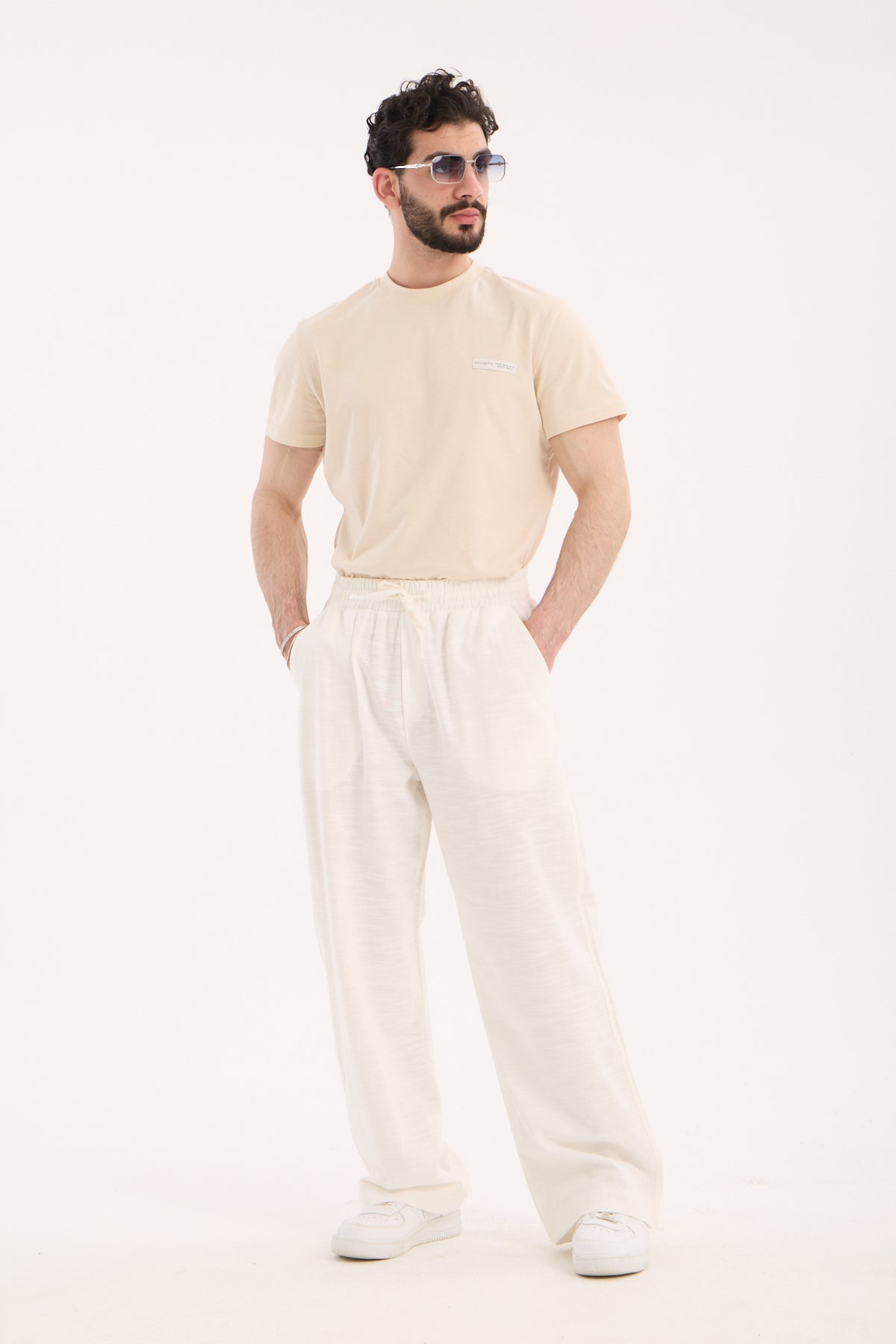 Linen Baggy Pants – X-1014 | 100% Cotton Relaxed Fit Summer Trousers