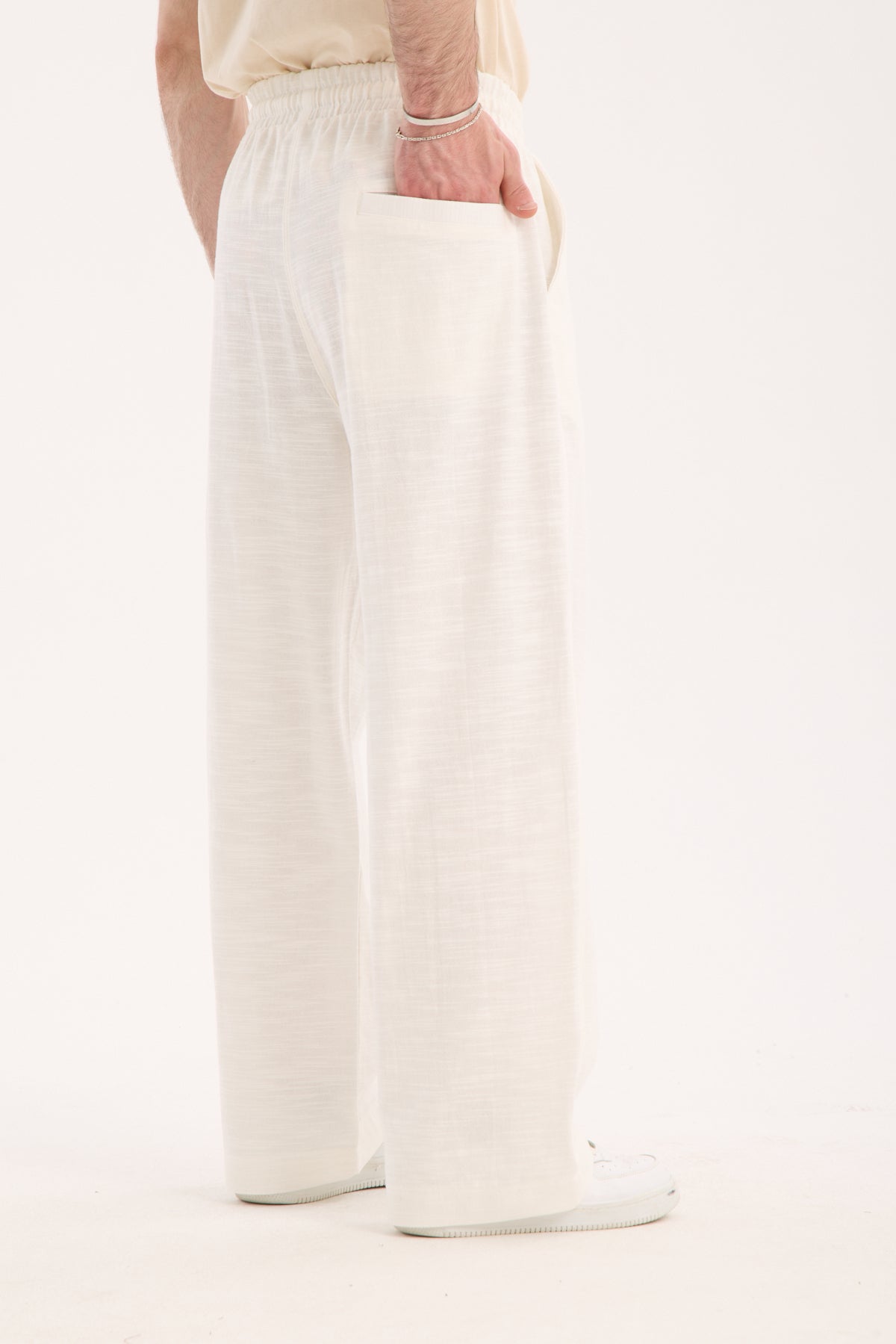 Linen Baggy Pants – X-1014 | 100% Cotton Relaxed Fit Summer Trousers