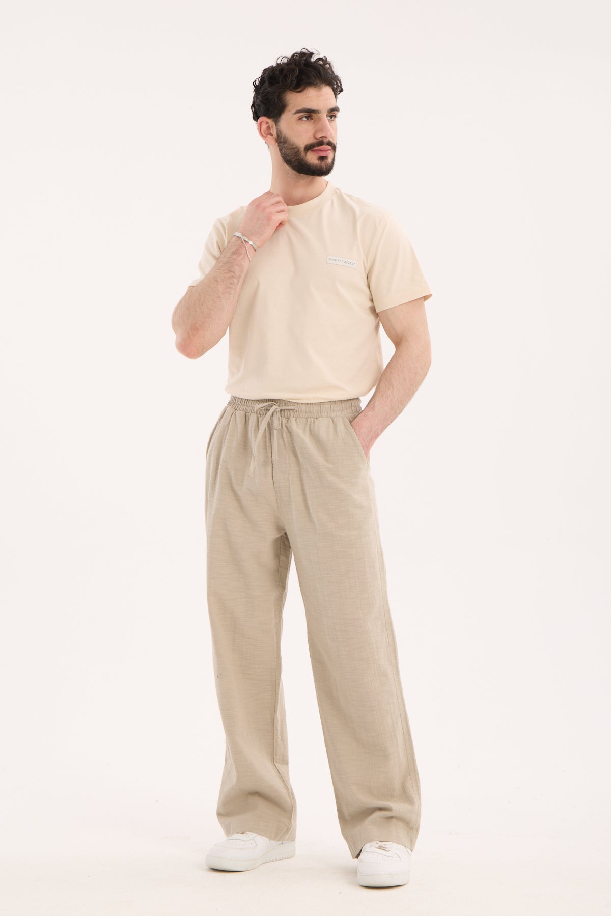 Linen Baggy Pants – X-1014 | 100% Cotton Relaxed Fit Summer Trousers