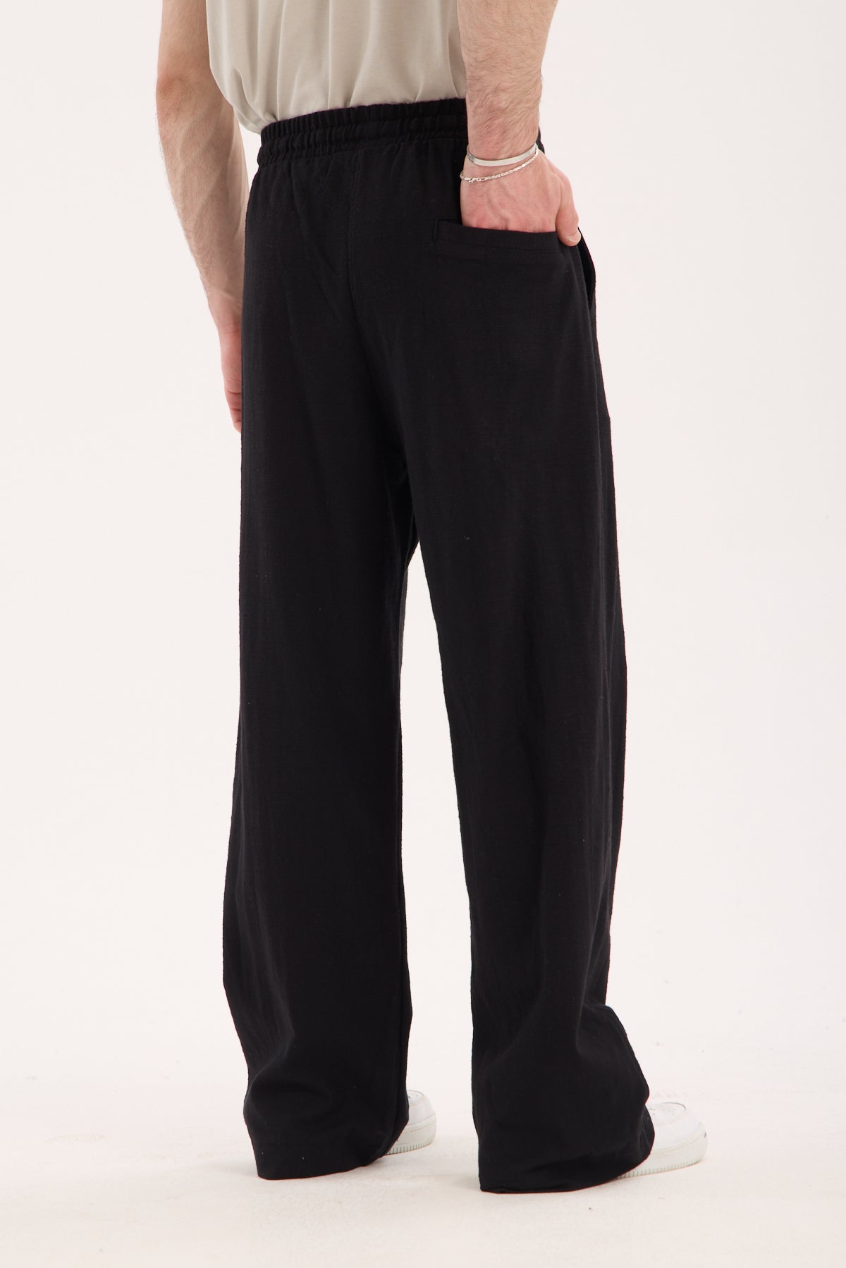 Linen Baggy Pants – X-1014 | 100% Cotton Relaxed Fit Summer Trousers