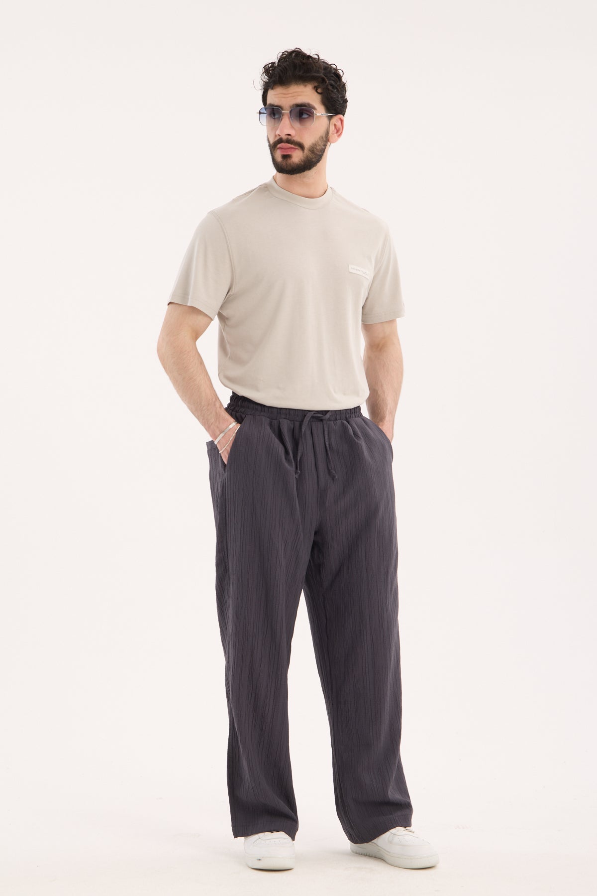 Elastic Waist Pants – Polyester Viscose Blend X-3009