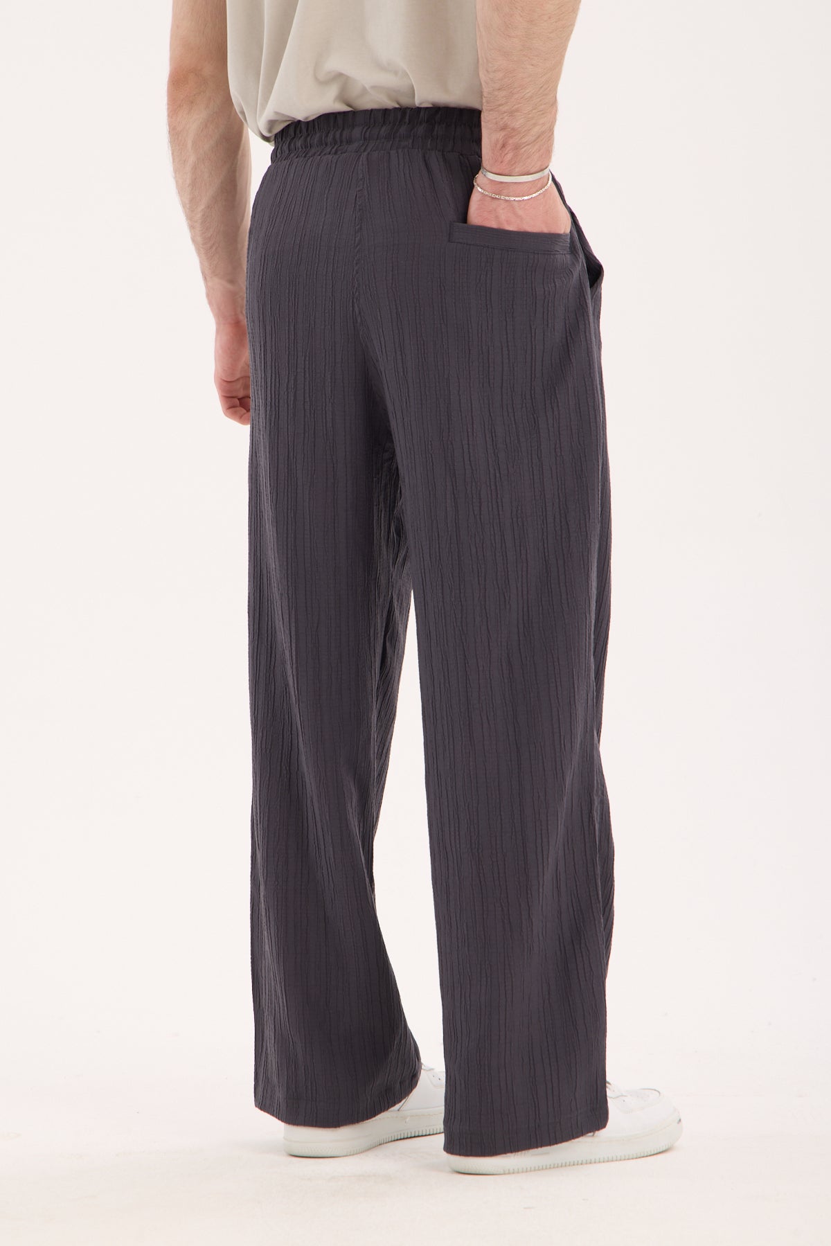 Elastic Waist Pants – Polyester Viscose Blend X-3009