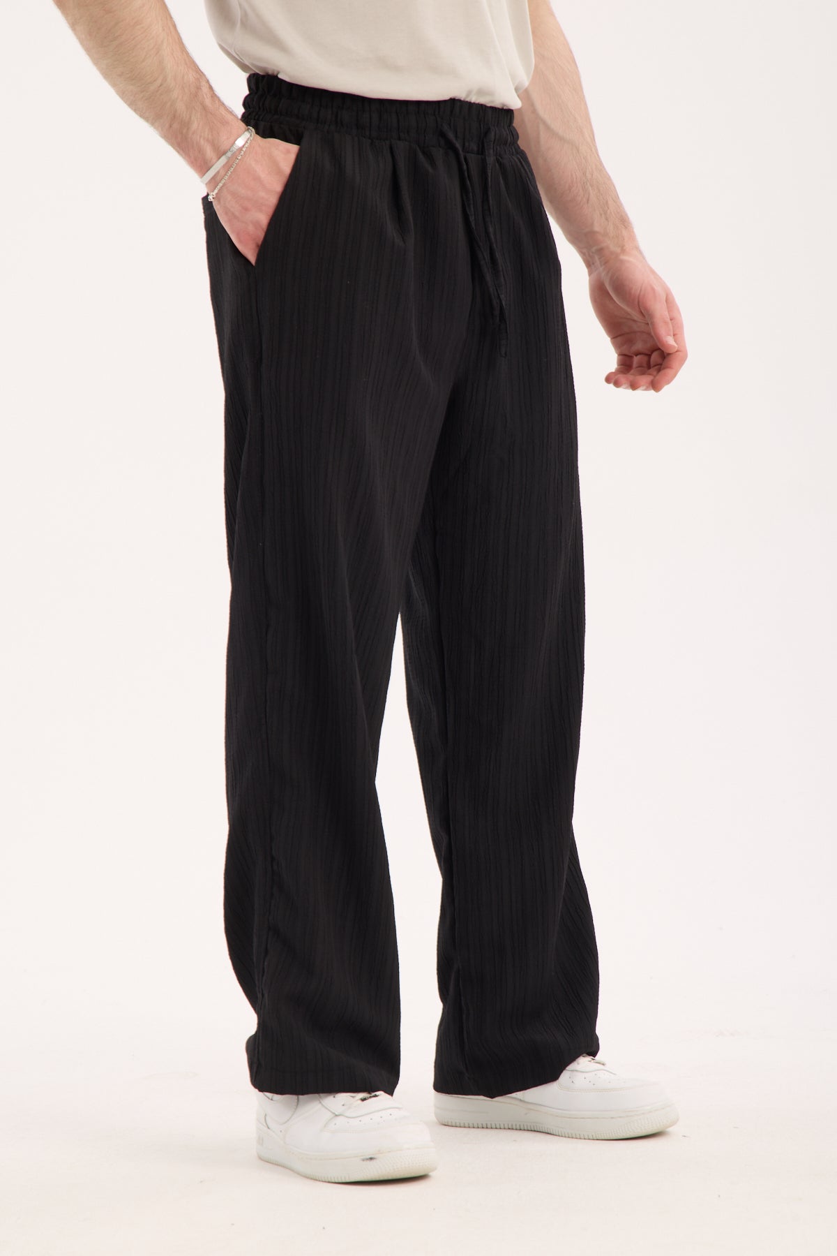 Elastic Waist Pants – Polyester Viscose Blend X-3009