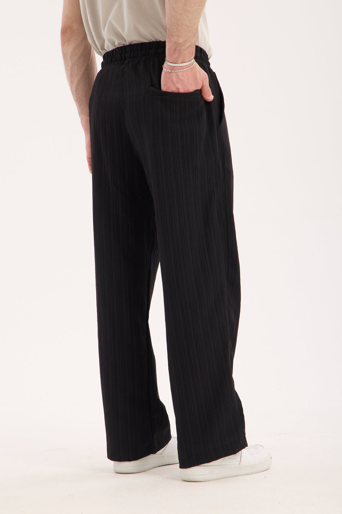 Elastic Waist Pants – Polyester Viscose Blend X-3009