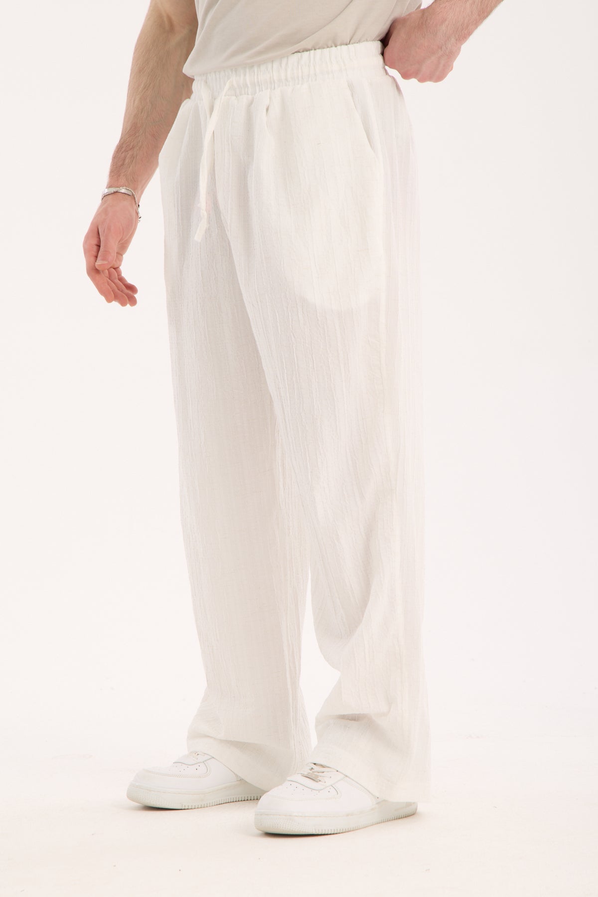 Elastic Waist Pants – Polyester Viscose Blend X-3009