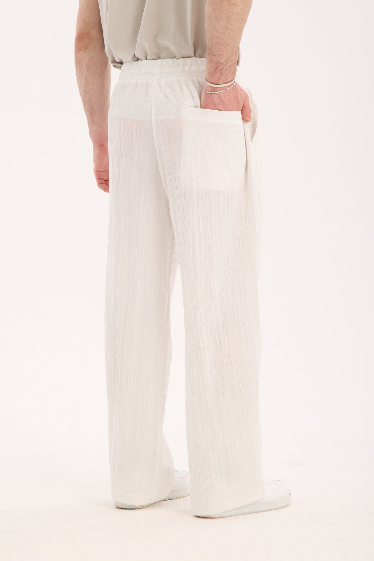 Elastic Waist Pants – Polyester Viscose Blend X-3009