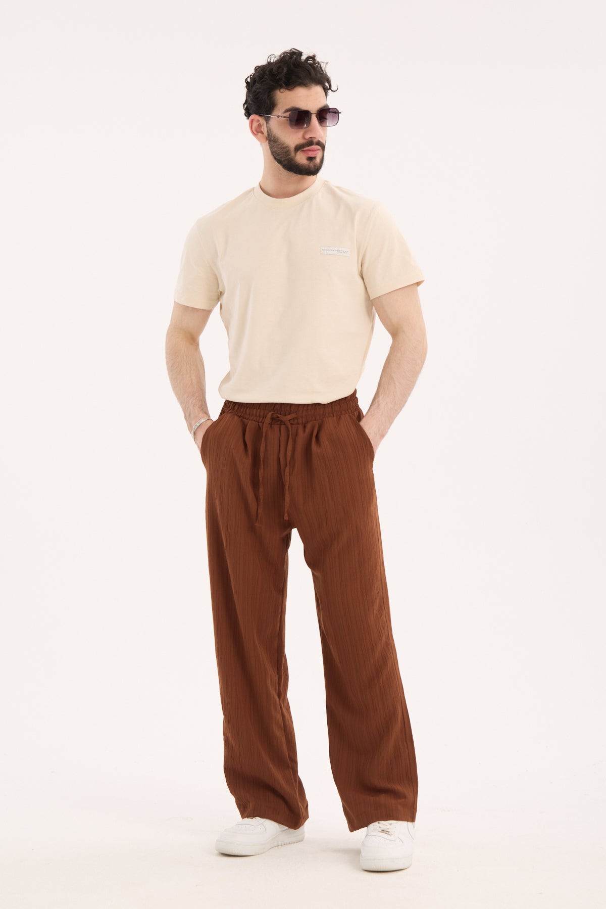Elastic Waist Pants – Polyester Viscose Blend X-3009