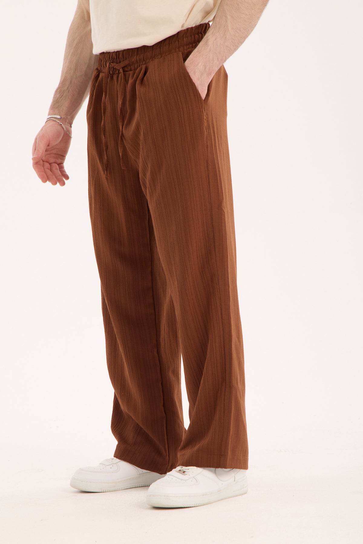 Elastic Waist Pants – Polyester Viscose Blend X-3009