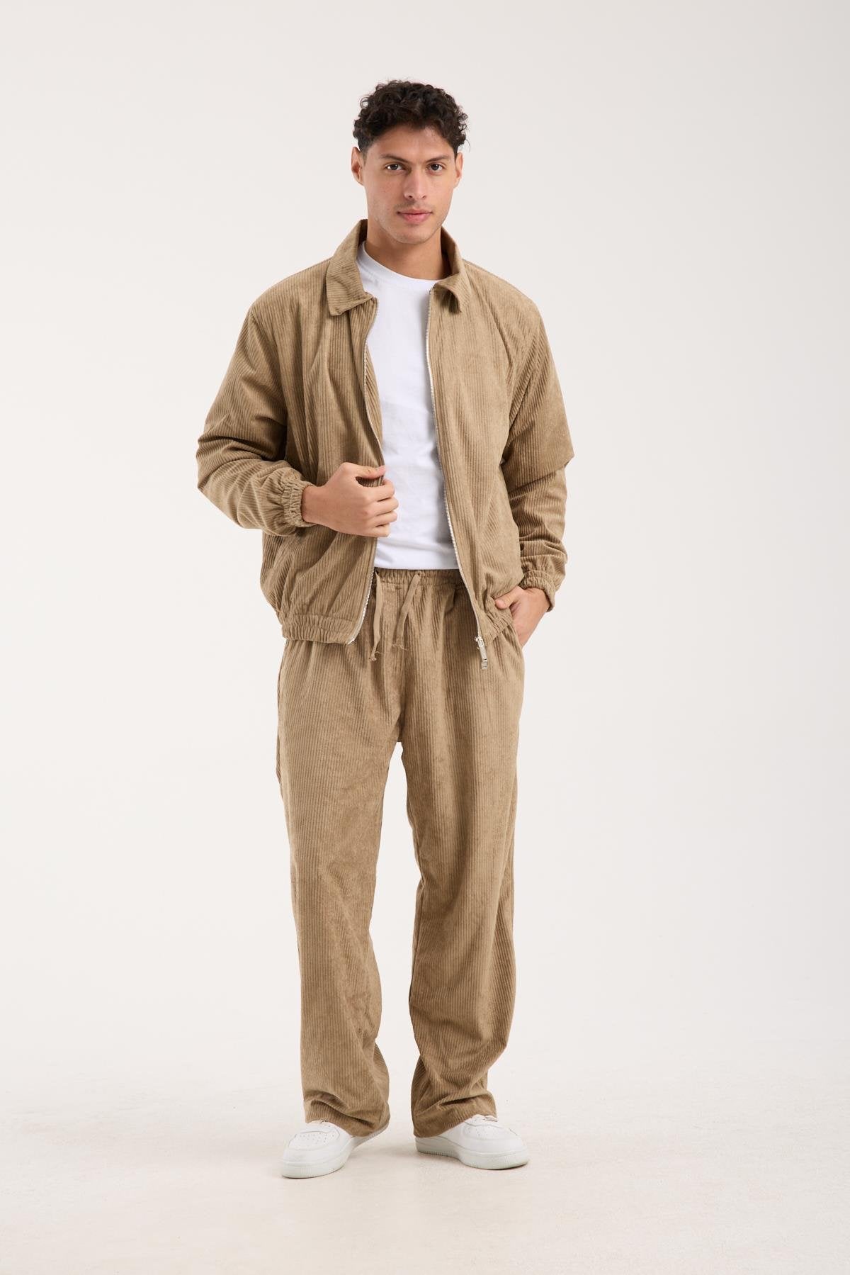 Men's Velour Set – Zip Jacket & Matching Pants – X-2037